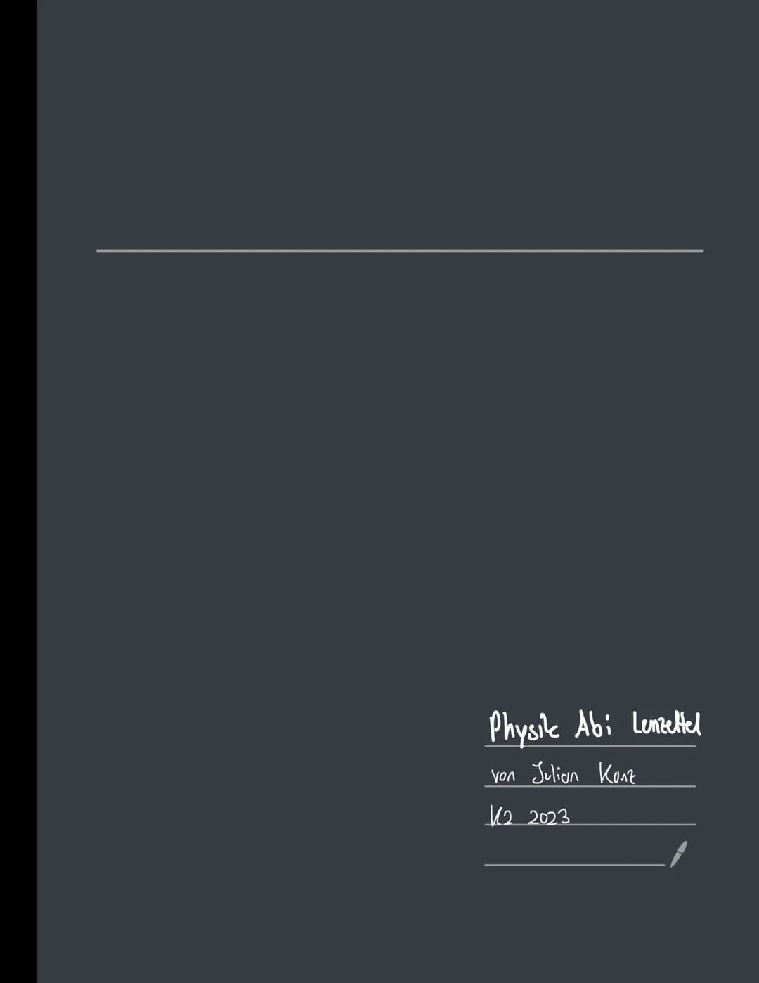 Physik Abi Lenzettel
von Julian Konz
12 2023 QUESTION
Elektrisches Feld Definition
0
●
rumiltelt die Kraftwirkung auf andere Ladunger
Strukt
