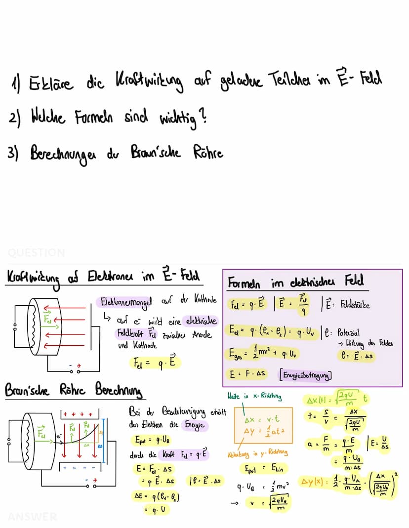 Physik Abi Lenzettel
von Julian Konz
12 2023 QUESTION
Elektrisches Feld Definition
0
●
rumiltelt die Kraftwirkung auf andere Ladunger
Strukt