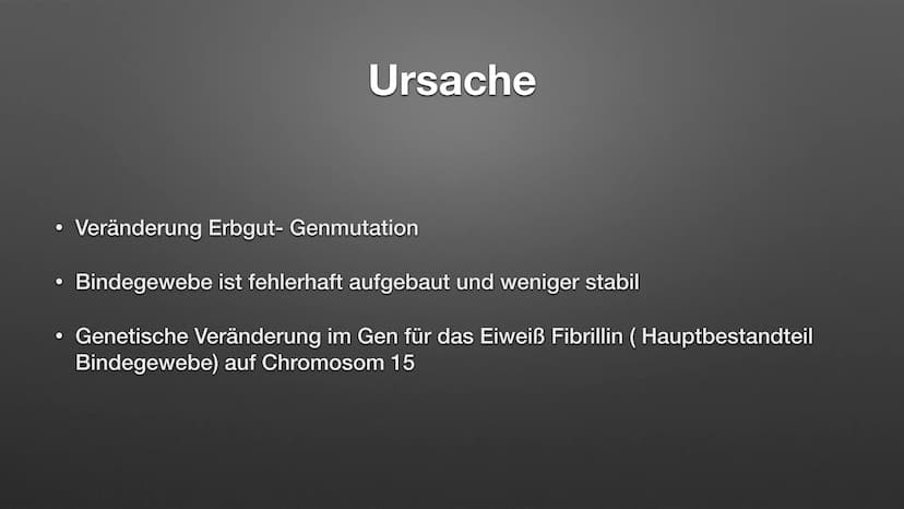 
<p>Das Marfan-Syndrom ist eine seltene genetische Erkrankung des Bindegewebes, die viele verschiedene Organe wie Knochen, Gelenke, Herz ode