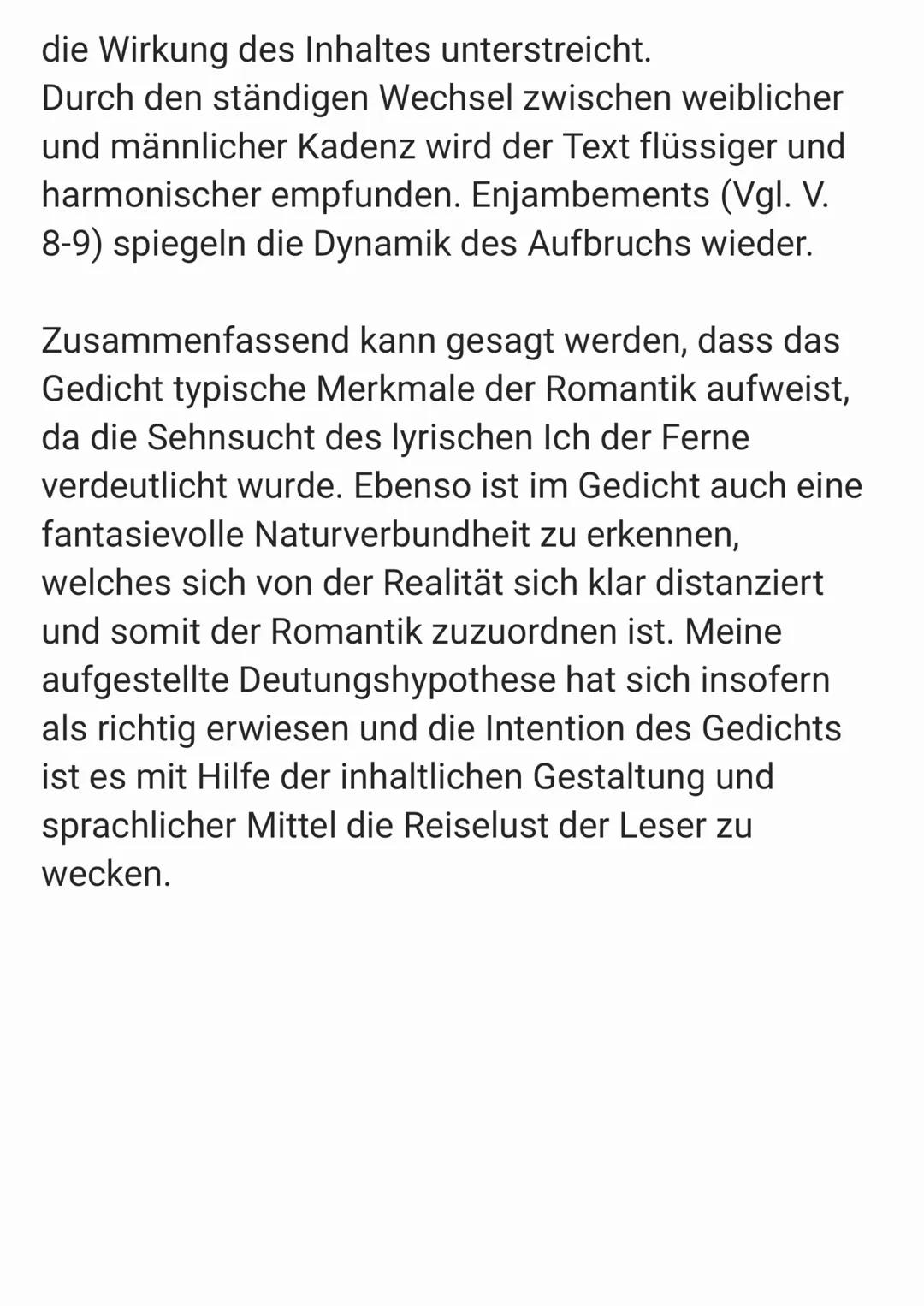 Frische Fahrt Analyse
Das Gedicht ,,Frische Fahrt" von Joseph von
Eichendorff aus dem Jahr 1810 oder 1815, lässt
sich zu der Epoche Romantik