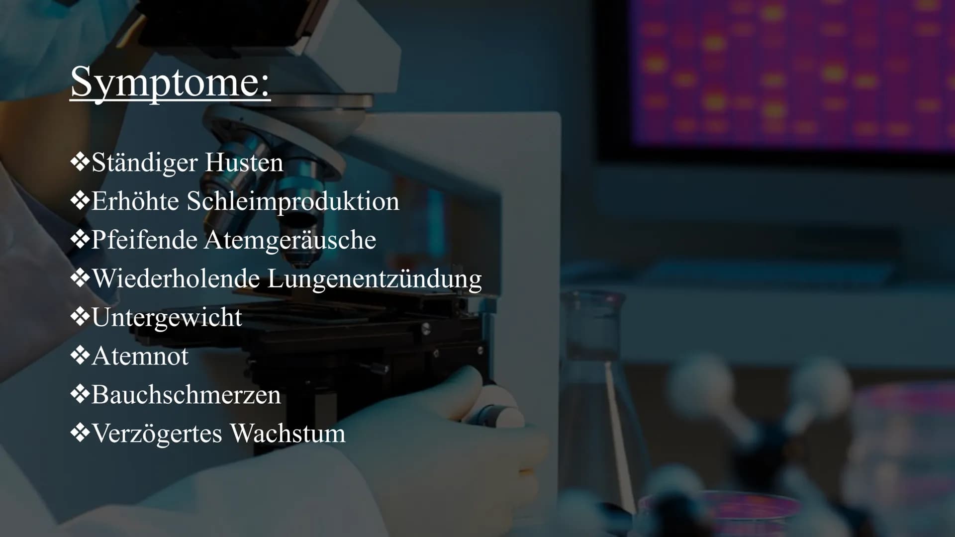 Mukoviszidose
Von Celine und Nisa Gliederung:
Definition
*Symptome
Ursachen
Krankheitsbild
*Vererbung
*Lebenserwartung/Vorkommen
Die Verschi