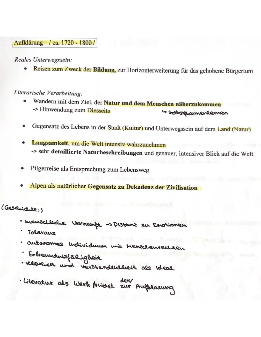 Barock/ca. 1600-1720/
Reales Unterwegssein:
• Bildungsreisen, Kriegszüge, Pilgerfahrten, Handelsreisen
Literarische Verarbeitung:
Gedichte ü