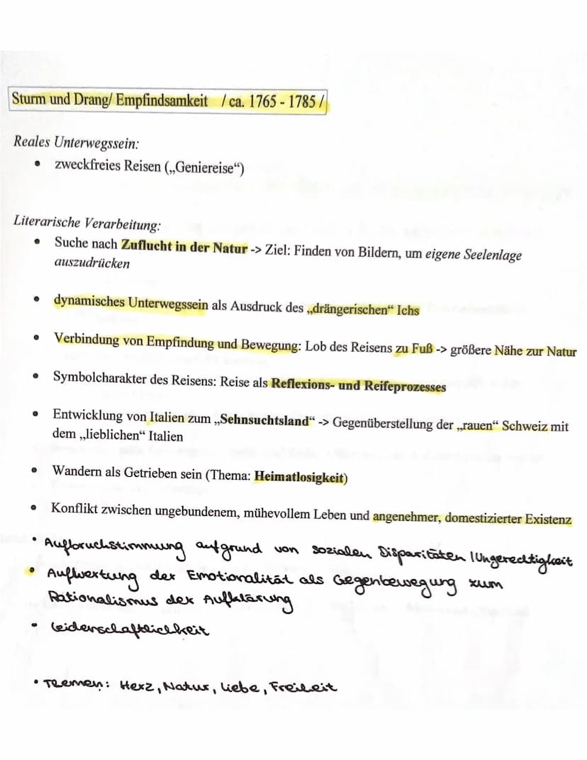 Barock/ca. 1600-1720/
Reales Unterwegssein:
• Bildungsreisen, Kriegszüge, Pilgerfahrten, Handelsreisen
Literarische Verarbeitung:
Gedichte ü
