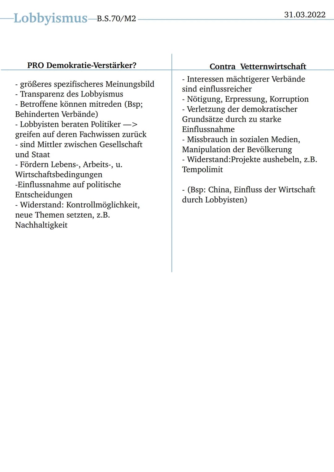 B.S.66
Interssensverbänd und Lobbyismus
Interessenverbände: Auf Dauer angelegte Personenvereinigung mit dem Ziel,
den politischen Willensbil