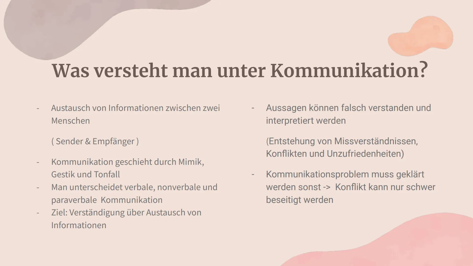 Kommunikation 01
Was versteht man
unter Kommunikation?
Inhaltsverzeichnis
02
Kommunikationsarten
03
Kommunikationsmodelle 04
Das Haus in der