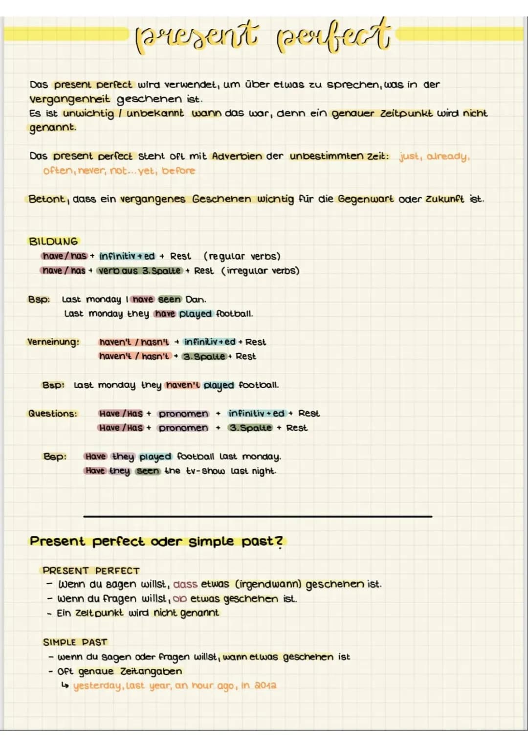 Present Perfect 