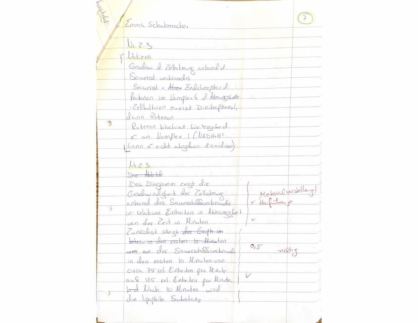 Biologieklausur Stoffwechselphysiologie
gA QP1
2stündig
Lesen Sie sich zuerst die Aufgaben in Ruhe durch. Schreiben Sie bitte alle Antworten