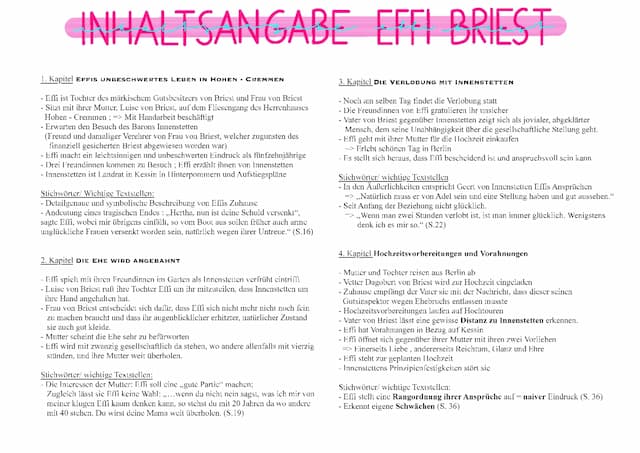 Know  Effi Briest von Theodor Fontane 🔒  thumbnail