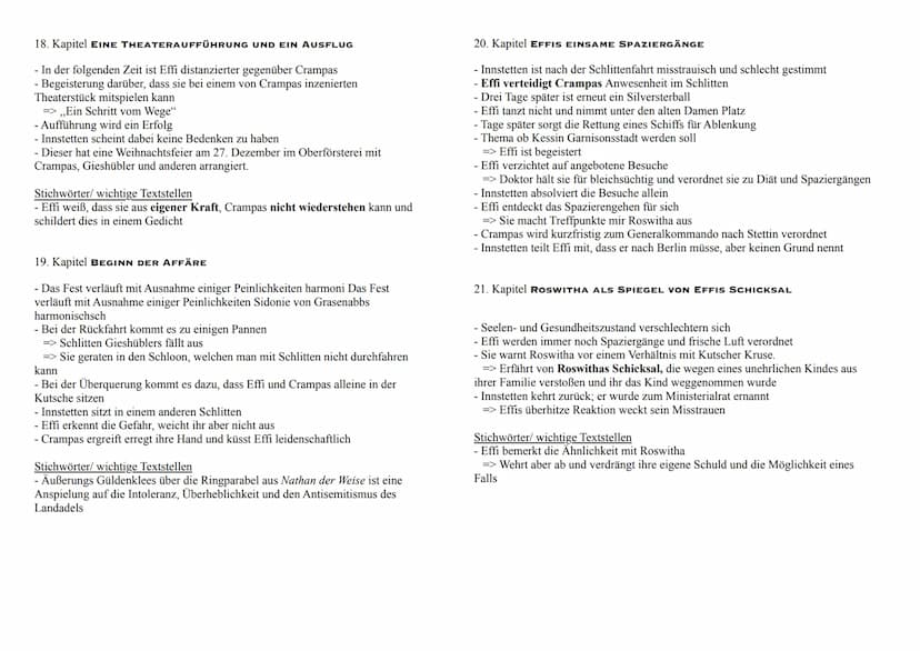 INHALTSANGABE EFFI BRIEST
1. Kapitel EFFIS UNBESCHWERTES LEBEN IN HOHEN - CREMMEN
- Effi ist Tochter des märkischem Gutsbesitzers von Briest
