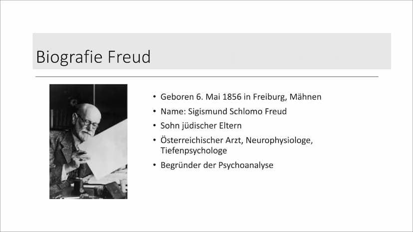 Cail
Sigmund Freud Inhaltsverzeichnis
Cil
Biografie Freud
Traumdeutung
Triebtheorie Cil
Biografie Freud Biografie Freud
Geboren 6. Mai 1856 