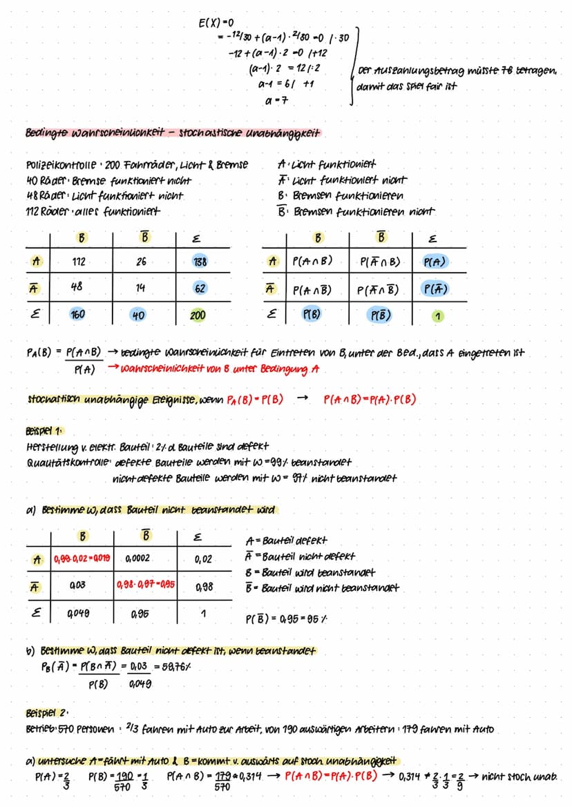 Pfadregel und Erwartungswert
Zufallsexperiment: Glückrad wird 2x gedreht
Ergebnisblau" bei ersten & rot bei 2. Drenung
Ergebnismenge s-Err, 