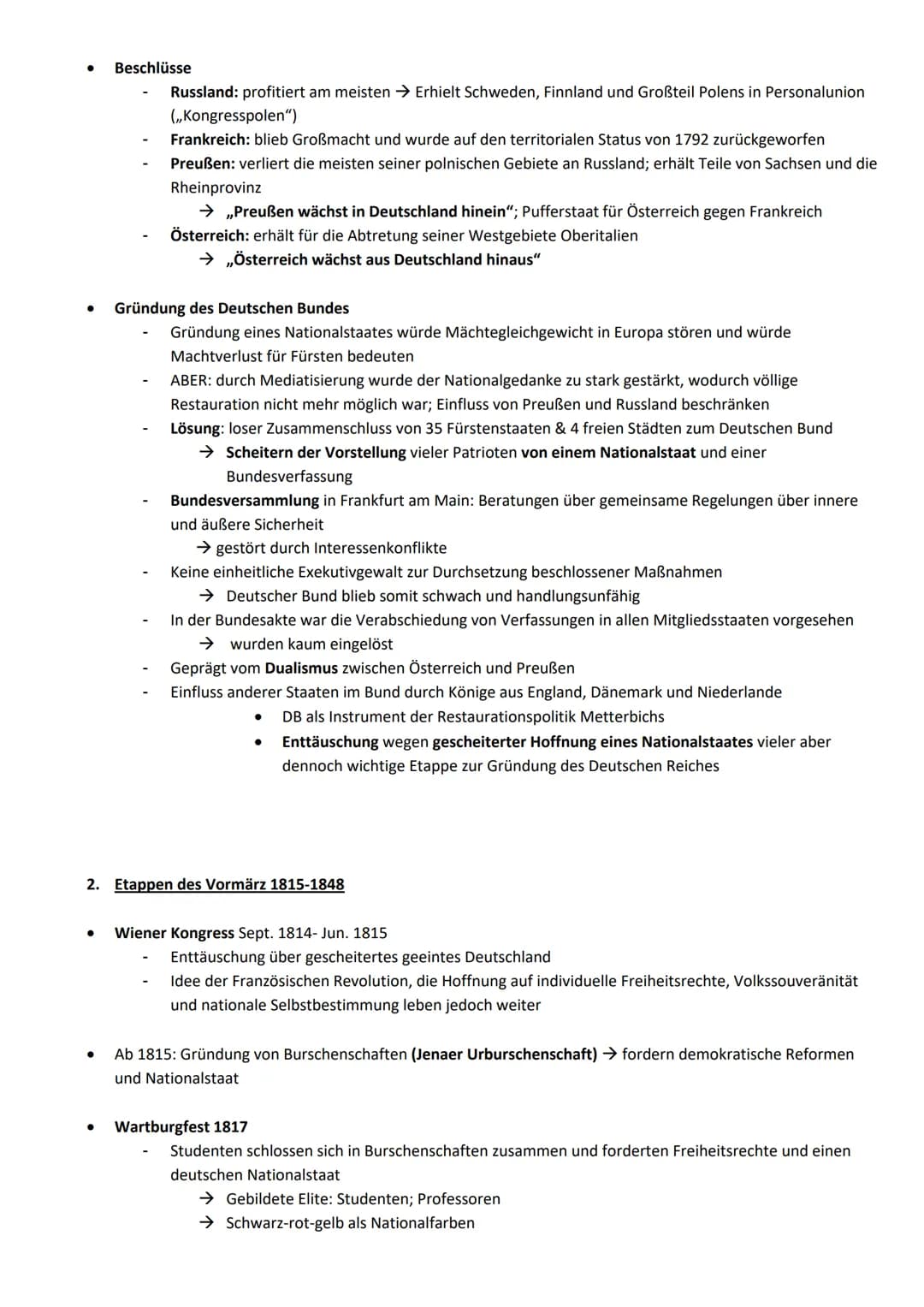 1. Wiener Kongress 1814/15
● Ausgangssituation
●
Markstein auf dem Weg zu Parlamentarismus, Demokratie und Nationalstaat?
Ziele
Q1.1 Die deu