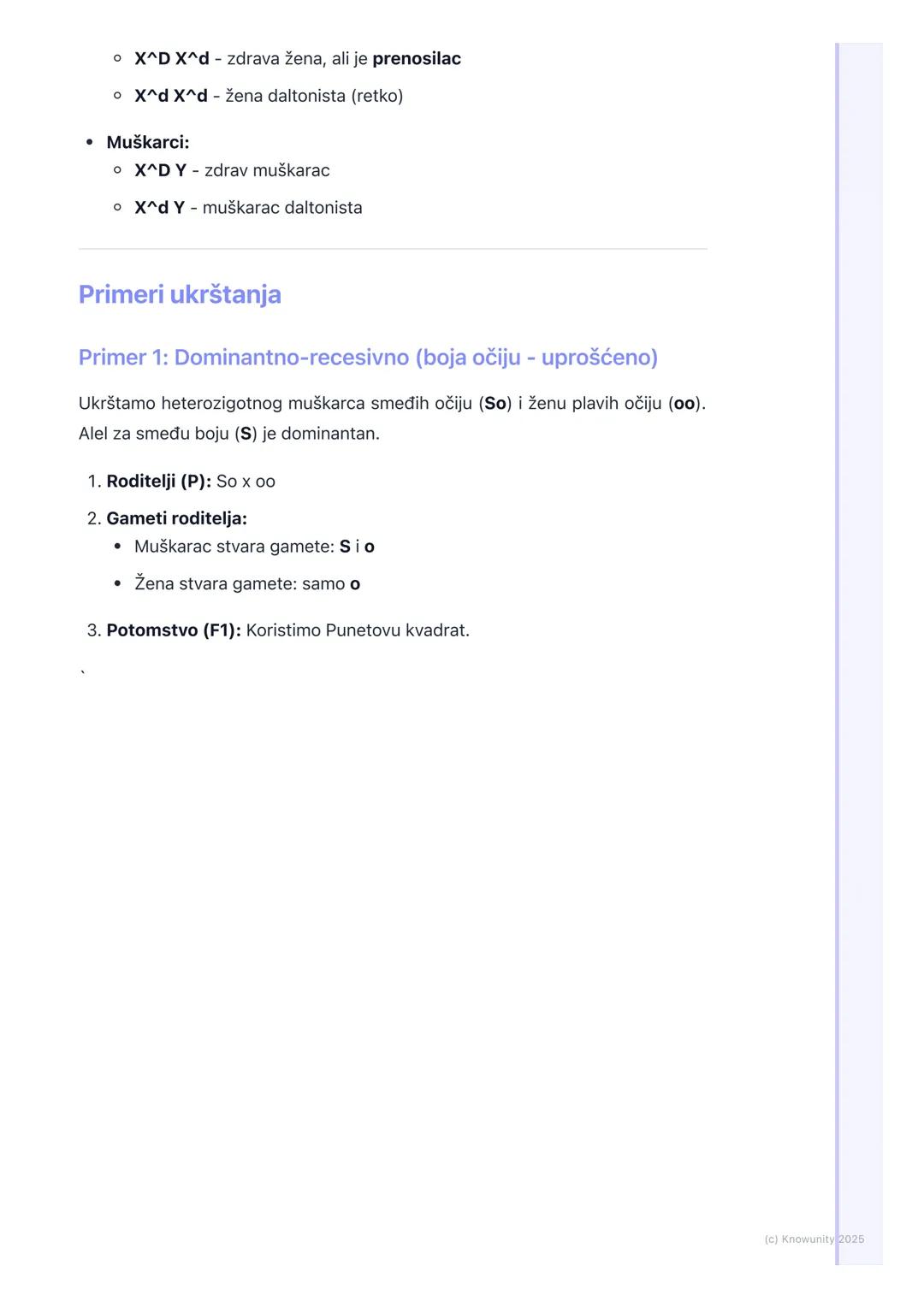 # Vrste nasleđivanja

Uvod i osnovni pojmovi

Nasleđivanje je proces prenošenja osobina sa roditelja na potomstvo. Osnova
svega su geni delo