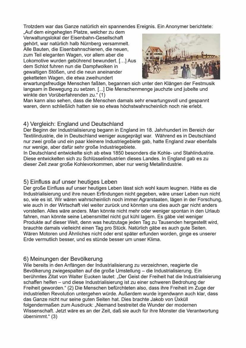 Die Industrialisierung
- Fluch oder Segen? Inhaltsverzeichnis
1) Die Industrialisierung - Was ist das?
2) Vorindustrielle Phase
3) Der Anfan