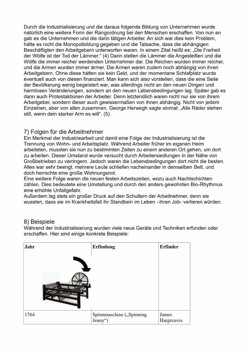 Die Industrialisierung
- Fluch oder Segen? Inhaltsverzeichnis
1) Die Industrialisierung - Was ist das?
2) Vorindustrielle Phase
3) Der Anfan
