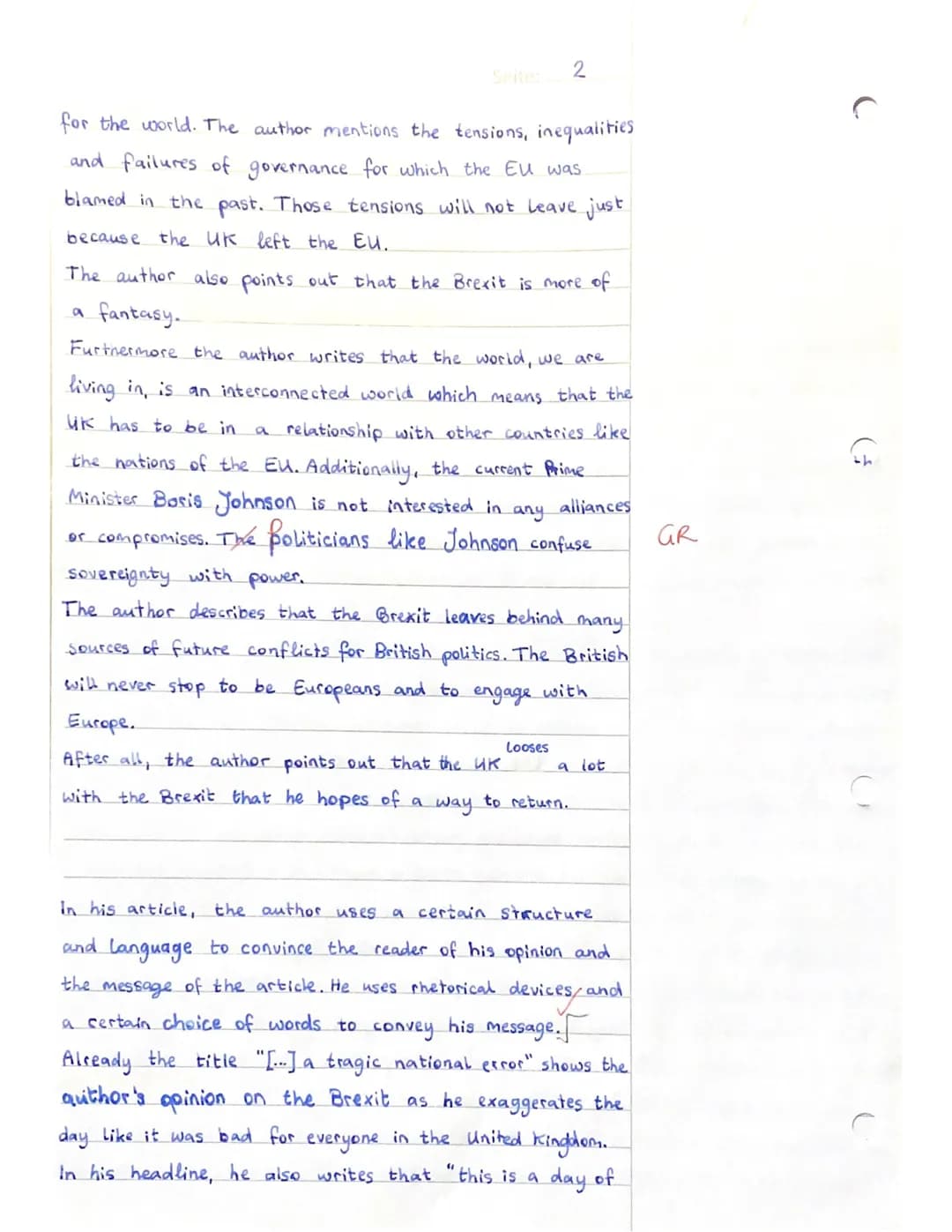 -Gesamtschule
Written Exam No. 3 (Q1/2.HJ/1 EGK)
>>Tradition and change in the UK
Bearbeitungszeit: 135 Minuten Name: Jill
KLAUSURTEIL A: SC