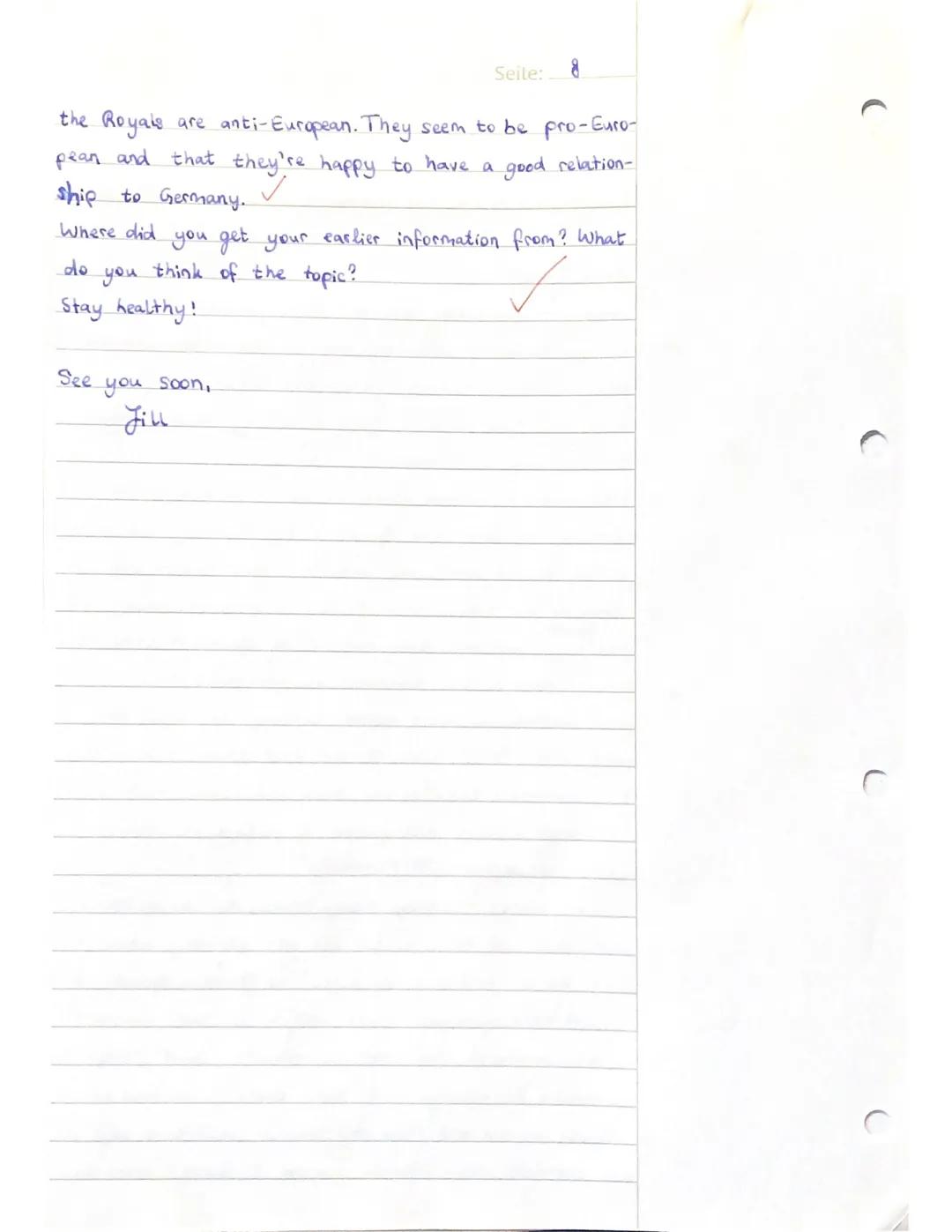 -Gesamtschule
Written Exam No. 3 (Q1/2.HJ/1 EGK)
>>Tradition and change in the UK
Bearbeitungszeit: 135 Minuten Name: Jill
KLAUSURTEIL A: SC