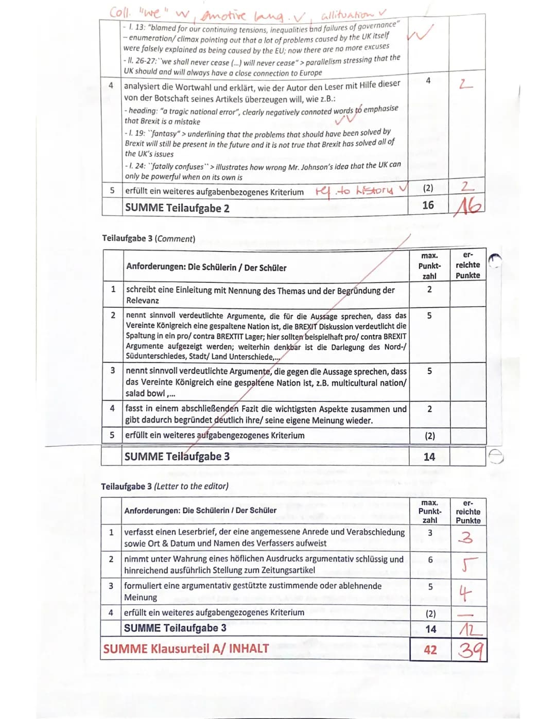 -Gesamtschule
Written Exam No. 3 (Q1/2.HJ/1 EGK)
>>Tradition and change in the UK
Bearbeitungszeit: 135 Minuten Name: Jill
KLAUSURTEIL A: SC