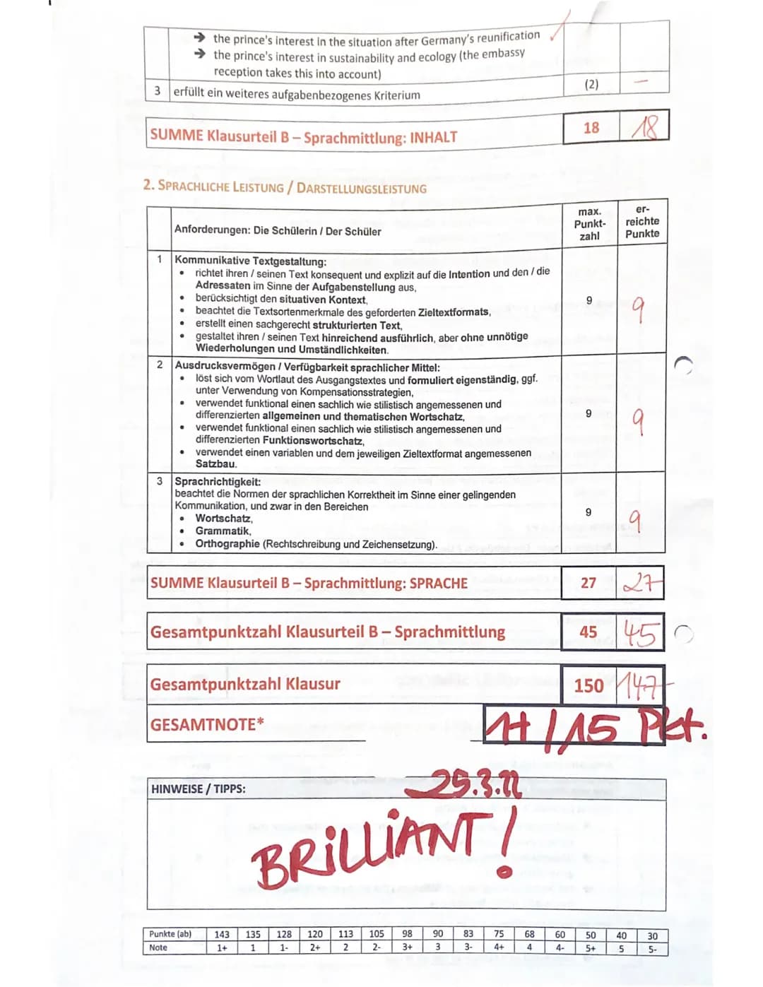 -Gesamtschule
Written Exam No. 3 (Q1/2.HJ/1 EGK)
>>Tradition and change in the UK
Bearbeitungszeit: 135 Minuten Name: Jill
KLAUSURTEIL A: SC