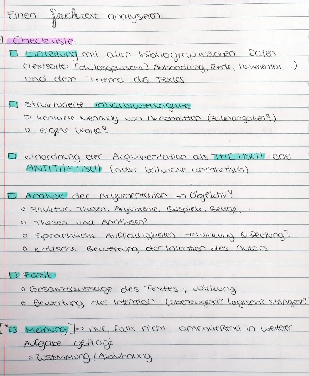 # ARGUMENTATIONSSTRUKTUR

1) thetisch
> nur 1 Position
(Der Aulor argumentiert.
nur für seine Meinung)

2) antithetisch/dialektisch
>min. 2 