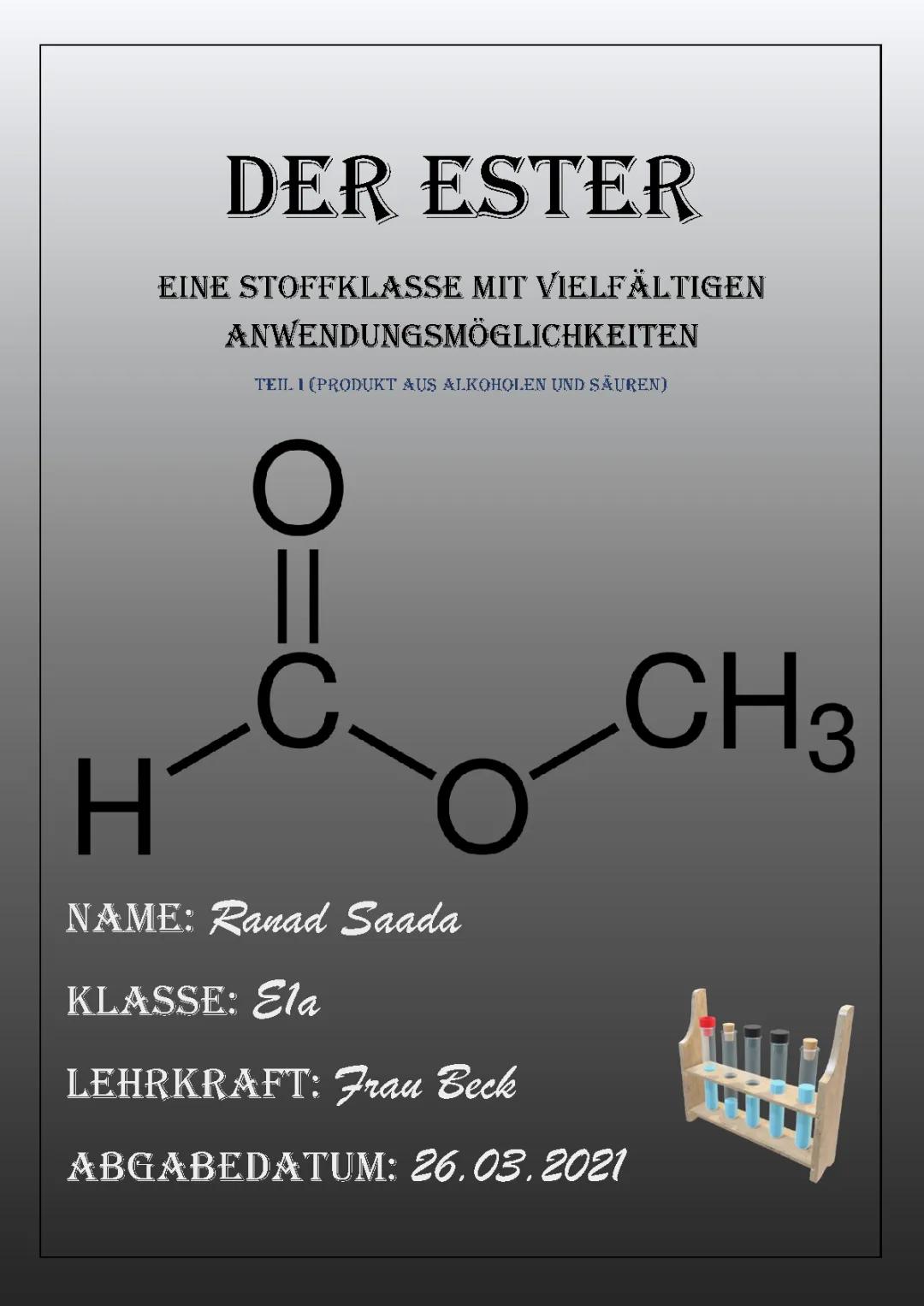 Veresterung Mechanismus: 4 Schritte einfach erklärt - Arbeitsblatt