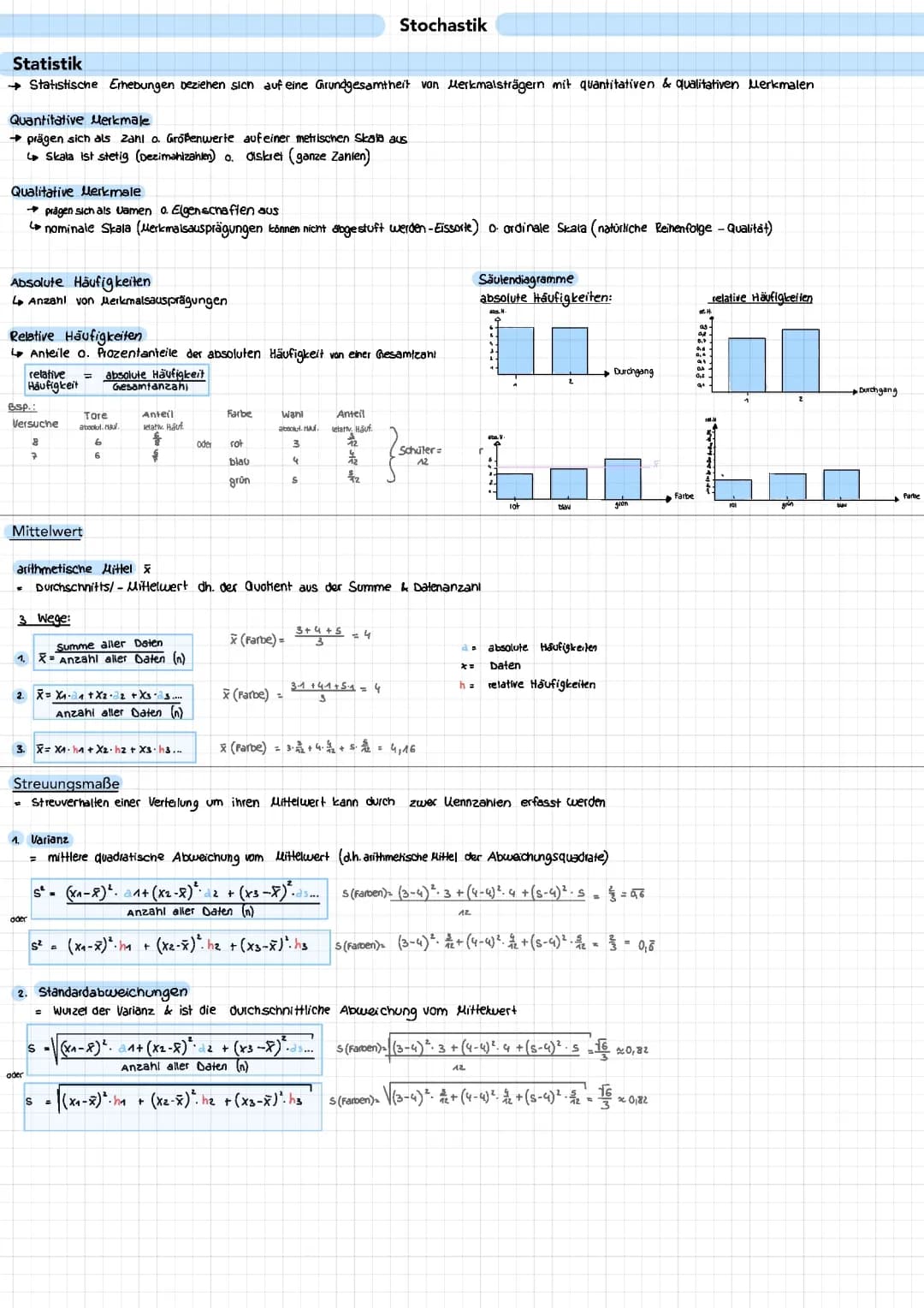 Mathe ABI Zusammenfassung Stochastik GK Hessen