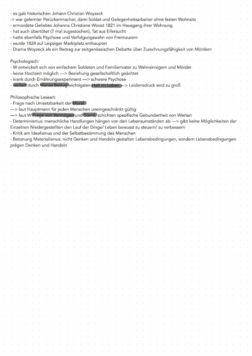 Woyzeck, Georg Büchner, 1836, Dramat
Büchner:
- bei Darmstadt geboren, 5 Geschwister, Vater Arzt
- Privatunterricht durch Mutter, war gut ge