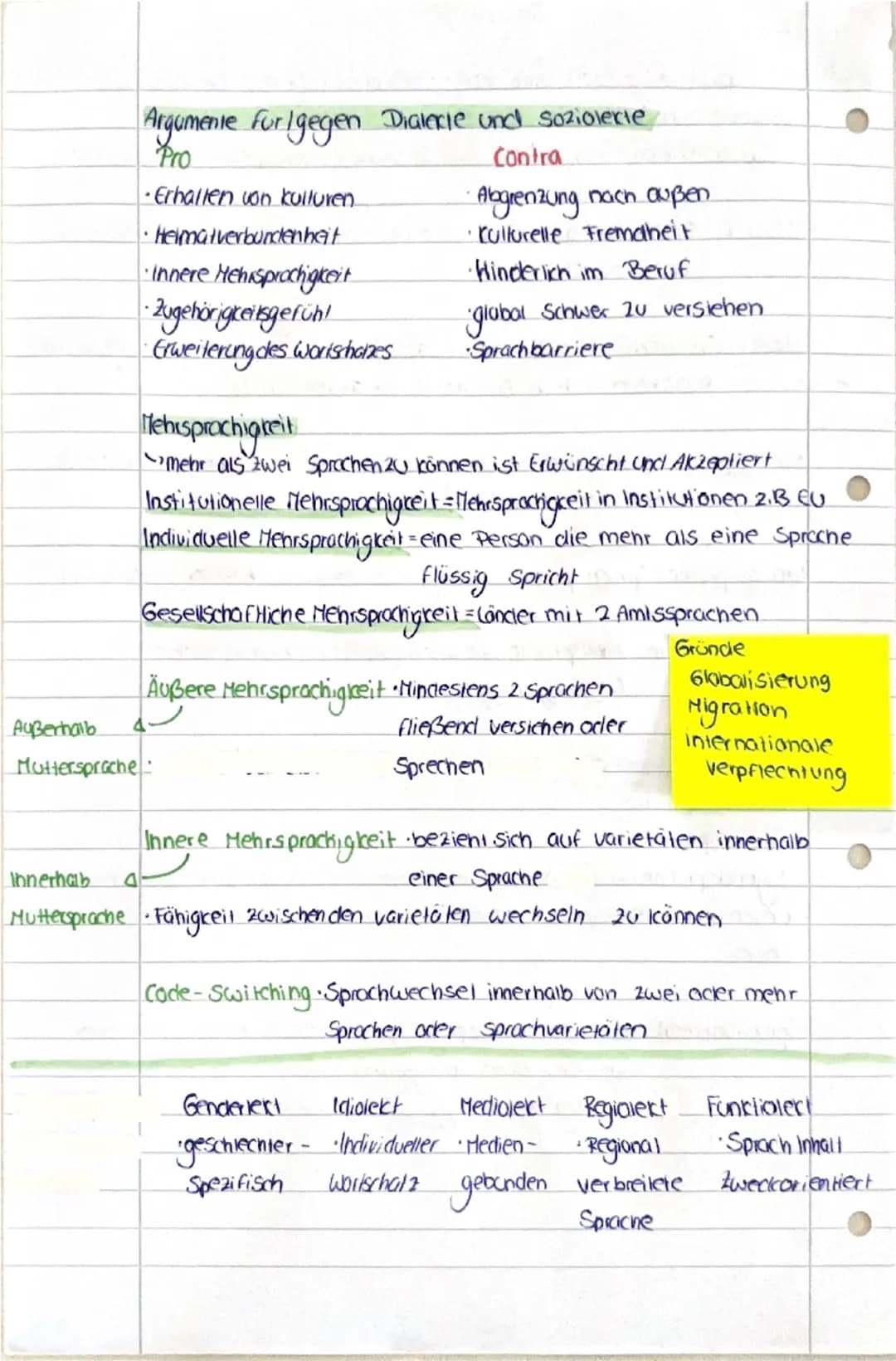 # Sprache
Spracherwerb = Unbewusster Prozess, der bei dem Erlernen
der Muttersprache in natürlicher Umgebung stattfindet
1. A. Spracherwerb 