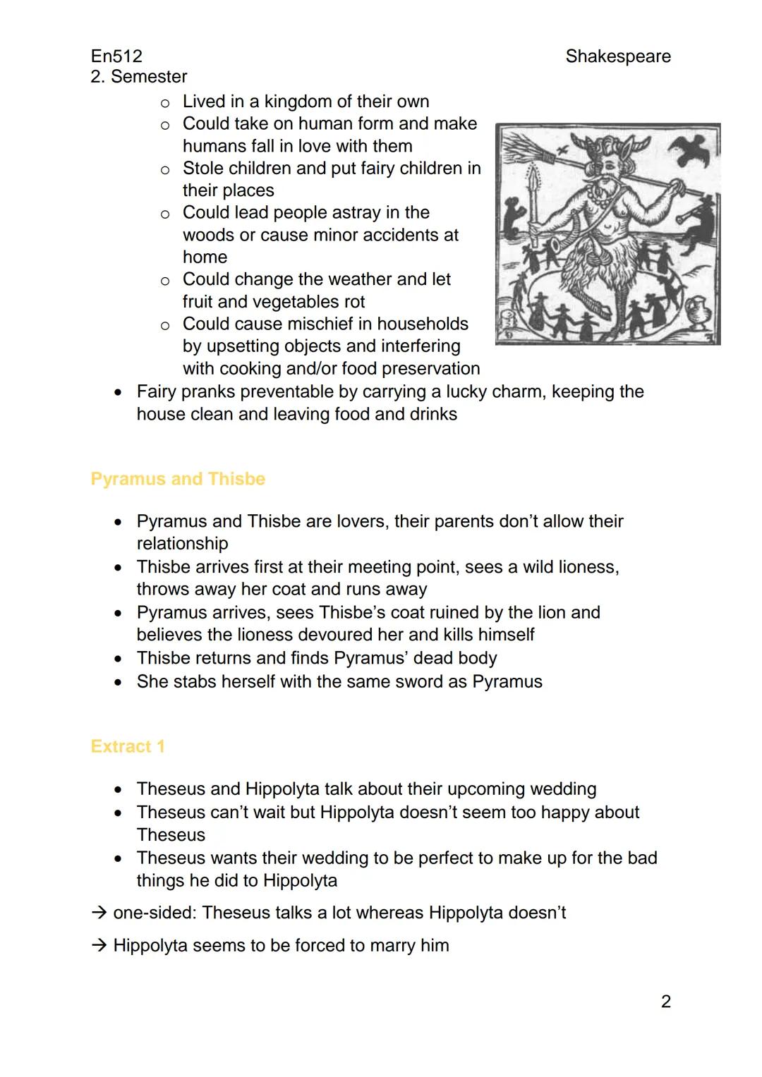 --- OCR Start ---
En512
2. Semester
Shakespeare
Shakespeare: A Midsummer Night's Dream
The iambic pentameter
• First syllabel is unstressed,
