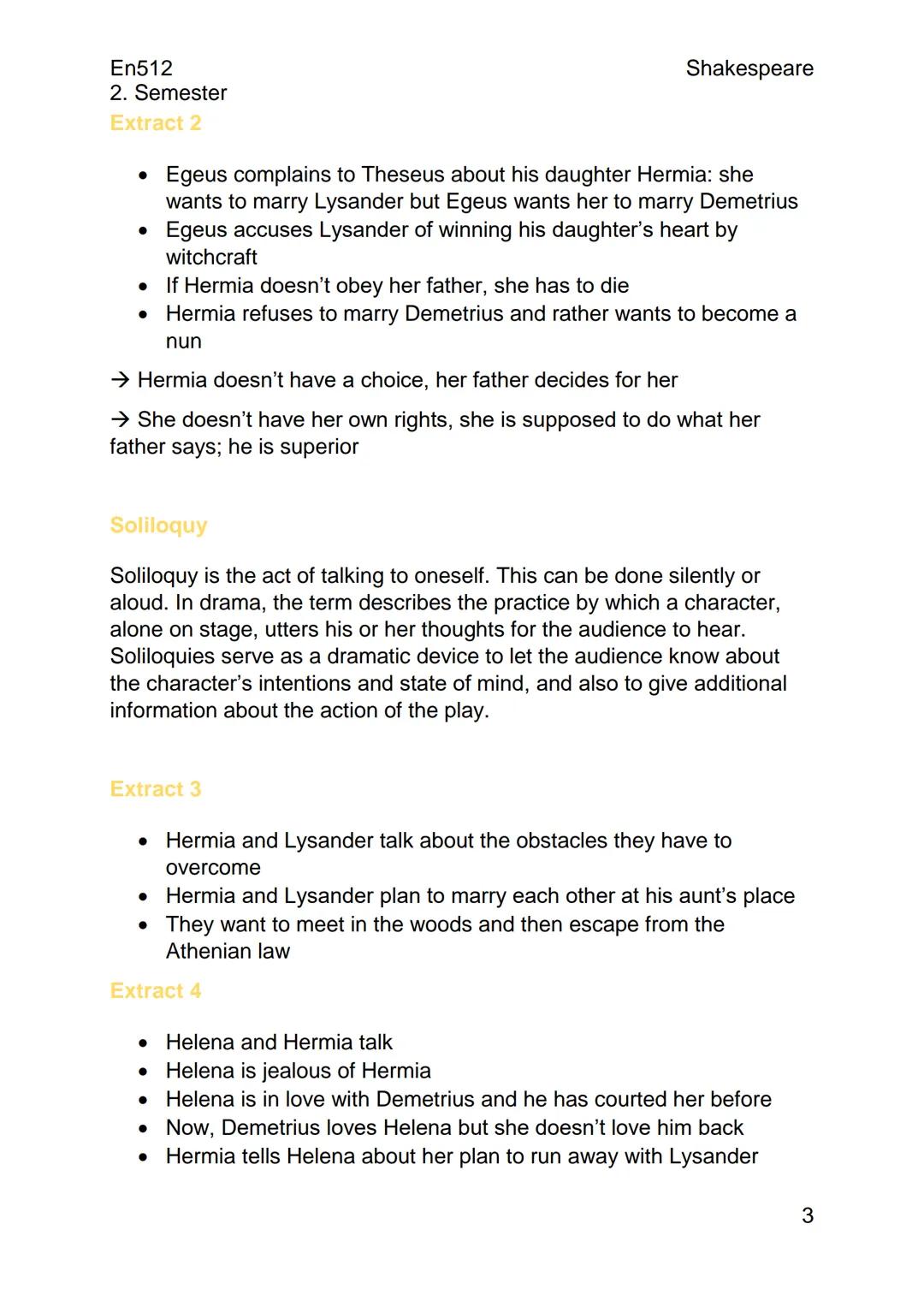 --- OCR Start ---
En512
2. Semester
Shakespeare
Shakespeare: A Midsummer Night's Dream
The iambic pentameter
• First syllabel is unstressed,