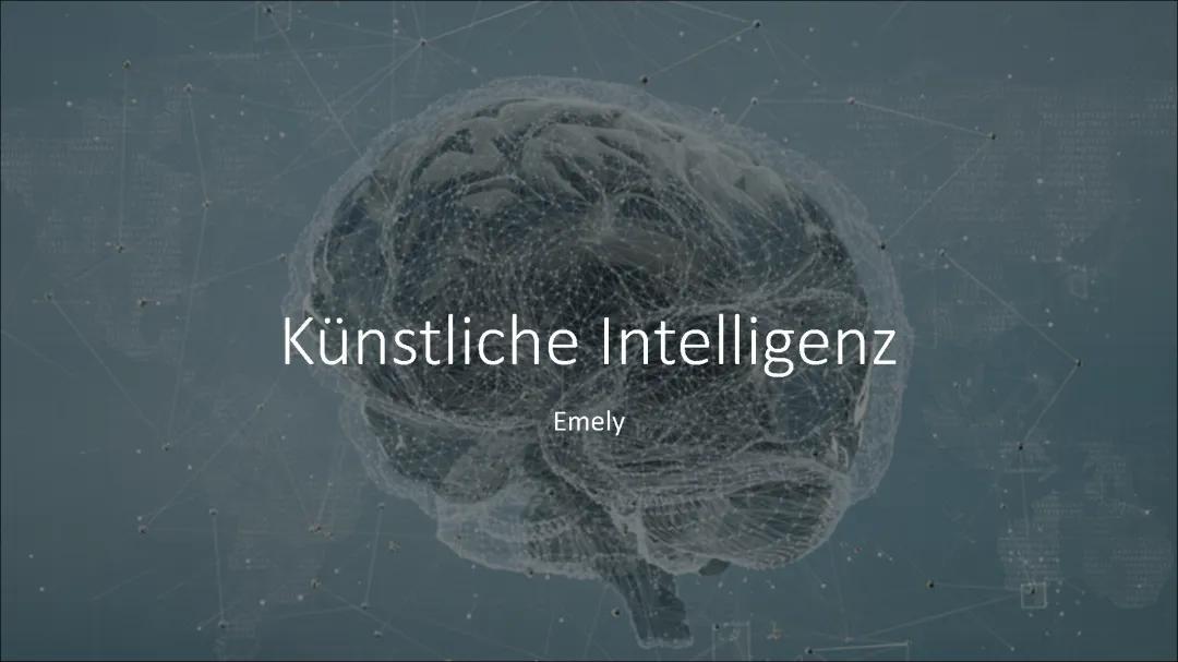 Künstliche Intelligenz Präsentation