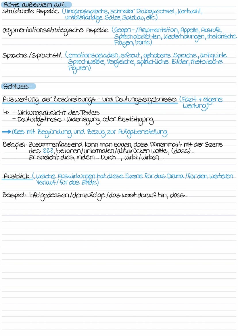 SZENARISCHE DRAMENANALYSE
Einleitung:
Einleitungssatz (Informationen übers Buch + Inhaltsangabe)
L> Das Drama, Die Physiker", geschrieben vo