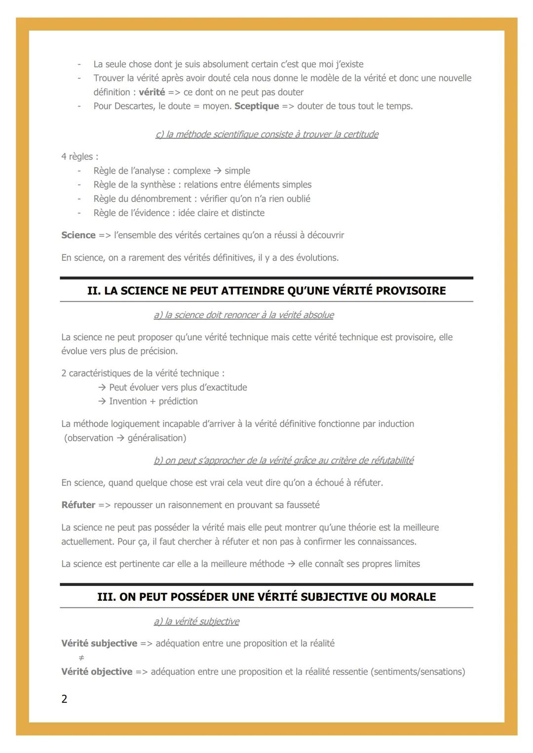 # 5 – SCIENCES ET VÉRITÉ

INTRODUCTION

Vérité => observations en contradiction avec notre théorie

Erreur => inadéquation entre une proposi