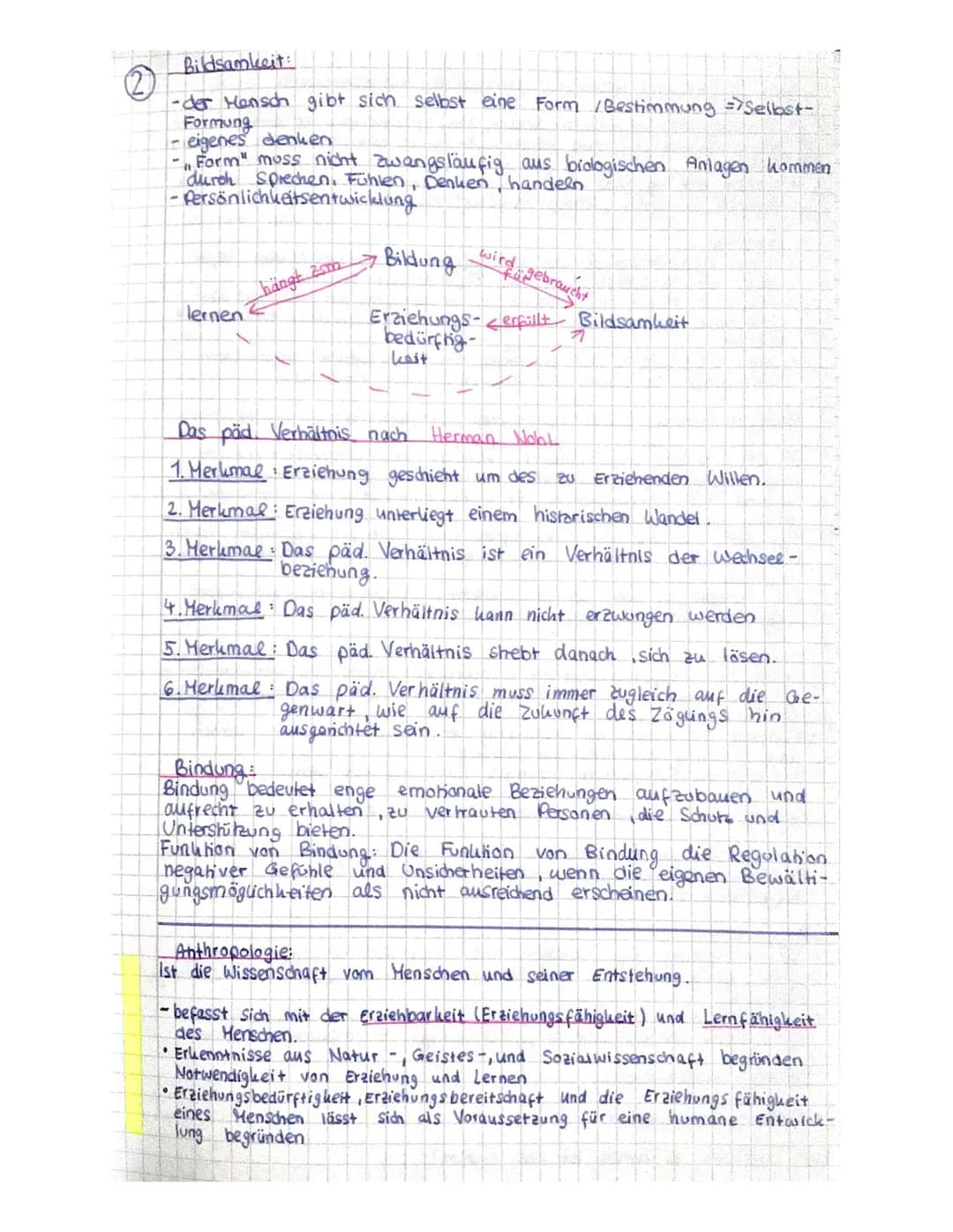 o PADAGOGIK
1
Erziehungsbegriff
Erziehungsbegriff nach Beyer:
Erzieherisches (pädagogisches) Handeln ist der komplex bedingte Ver-
Such eine