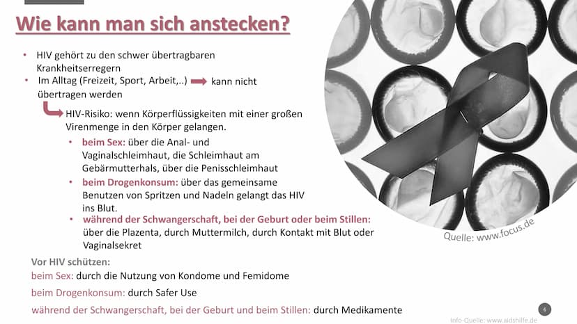 HIV/AIDS
Quelle: www.Wikipedia.de
1 Gliederung:
• Was ist HIV/AIDS?
●
●
●
●
●
Wie läuft die Krankheit ab?
Wie kann man sich anstecken?
Erreg