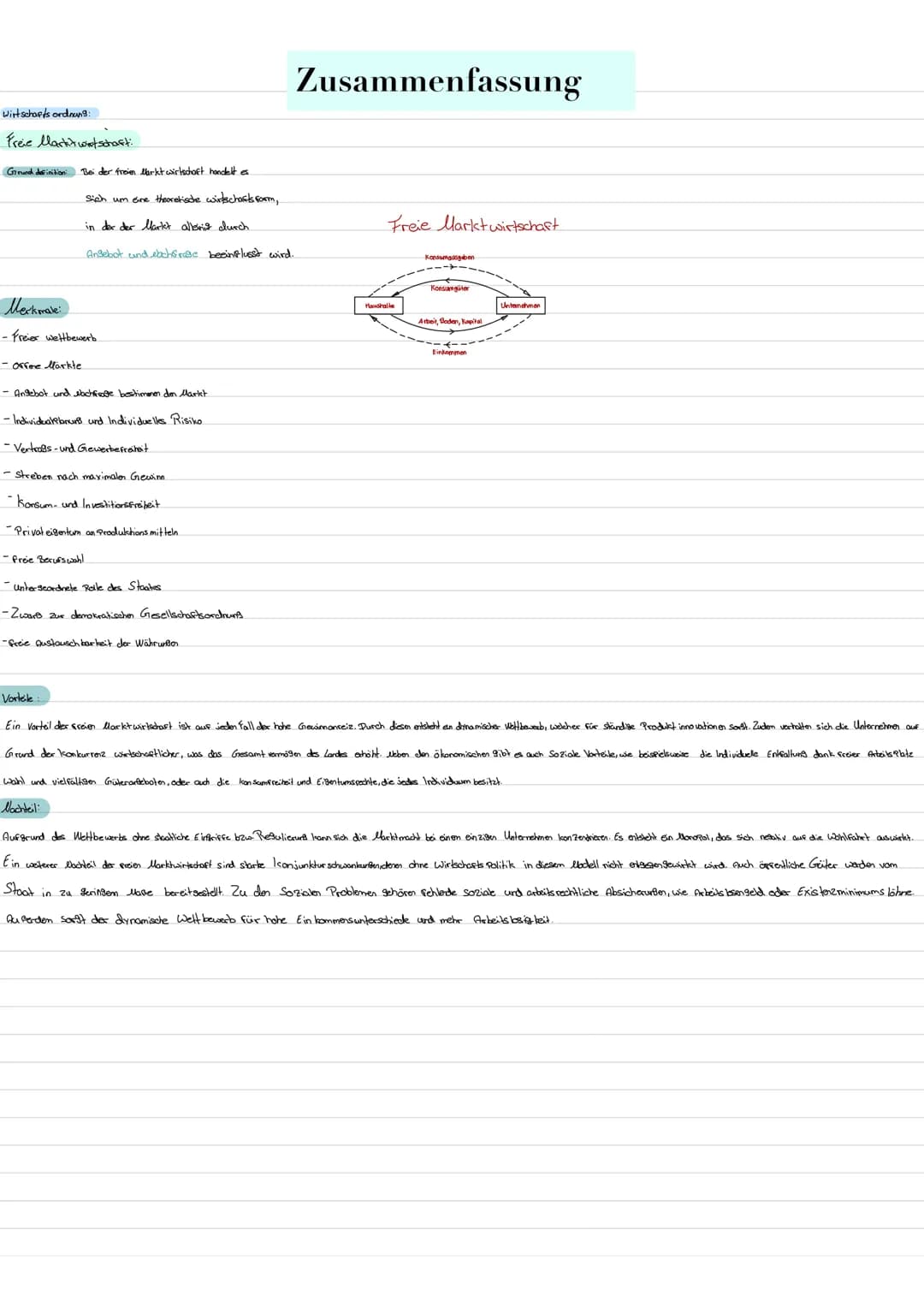 Wirtschafts ordnung:
Freie Mark's wirtschaft:
Grund definition: Bei der Freien Markt wirtschaft handelt es
sich um eine theoretische wirtsch