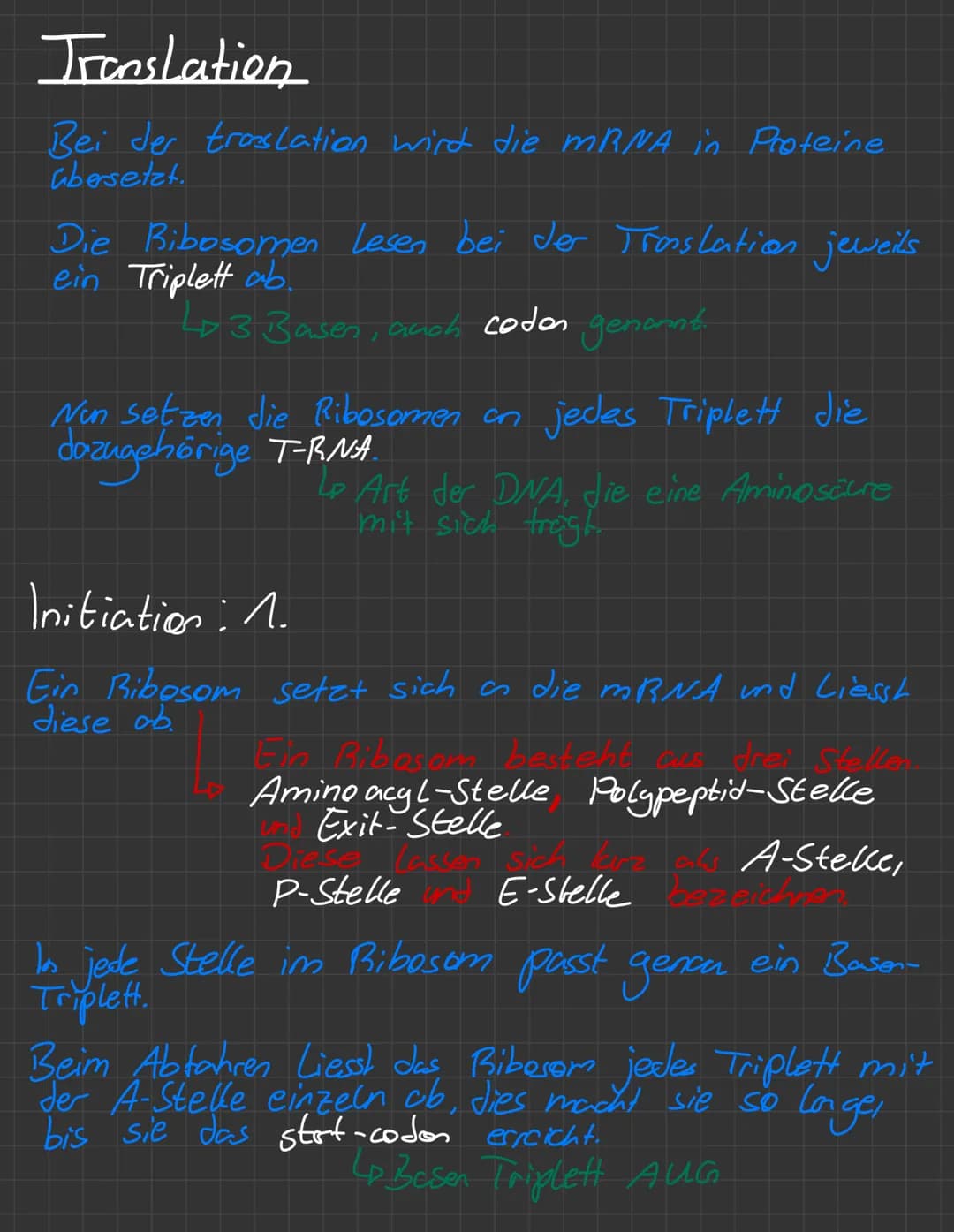 09109/21
Ben.T
Protein biosynthese Q1
Weg vom Abschnitt auf der DNA zum Protein = Protein-
biosynthese = Genexpression.
2 Schritte
1. Transk