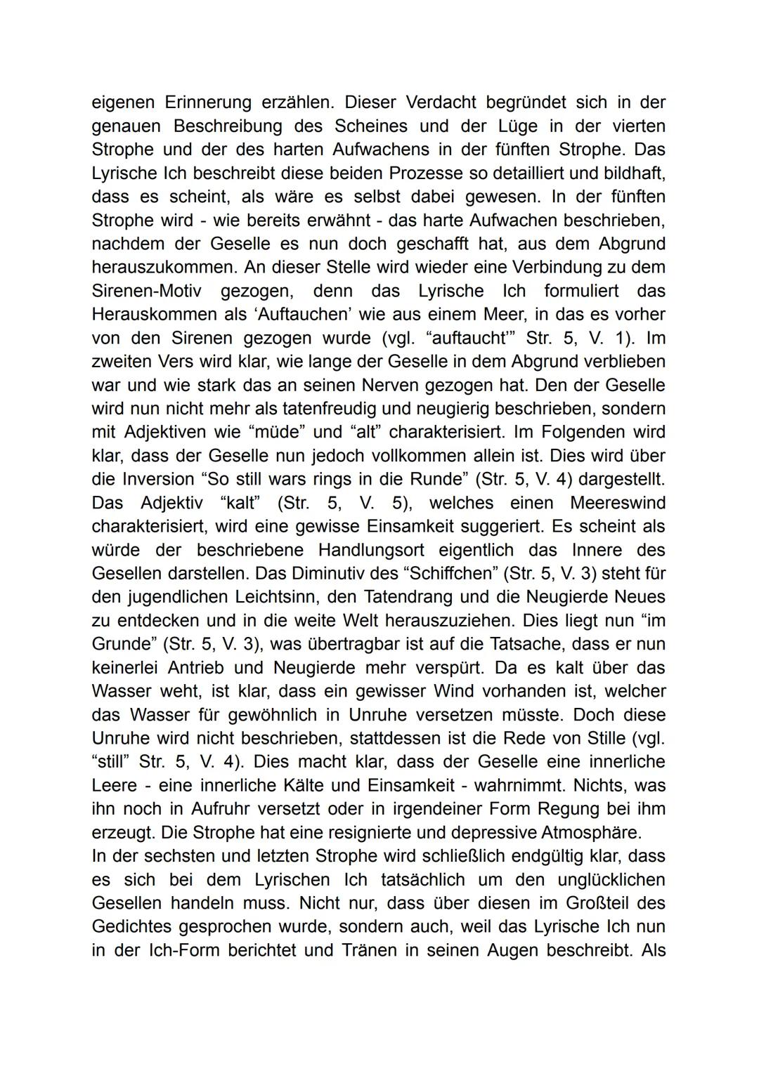 Gedichtsinterpretation "die zwei Gesellen" von
Joseph von Eicherndorff
Früher oder später kommt im Leben eines Menschens der Tag, an
welchem