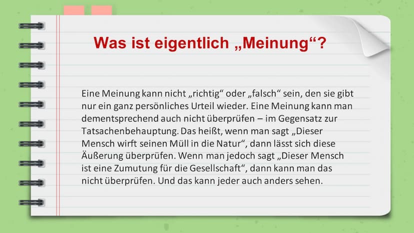 Meinungsfreiheit
In Deutschland Was ist meinungsfreiheit?
Sagen, was man sich denkt. Das geht in Deutschland. Zumindest
bis zu einem gewisse