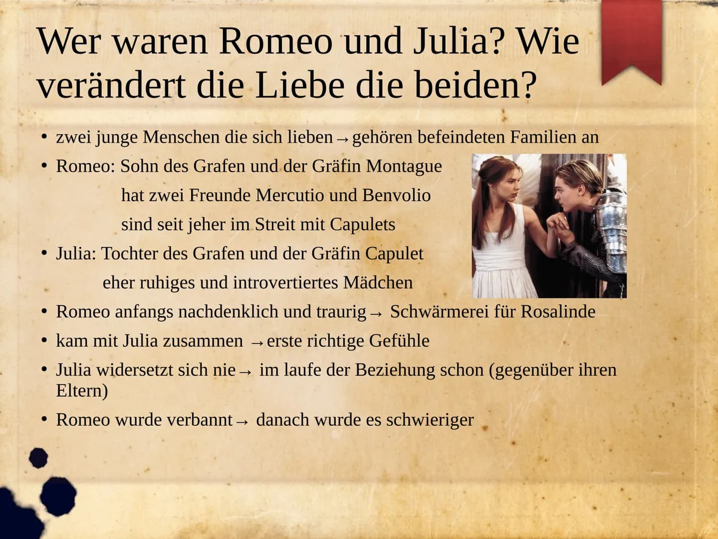 &
Romeo und Julia
von William Shakespeare
RÓMEÓ +JÚLIA Stationen des Vortrages
1. Wichtige Stationen aus Shakespeares Leben
2. Eigenarten de