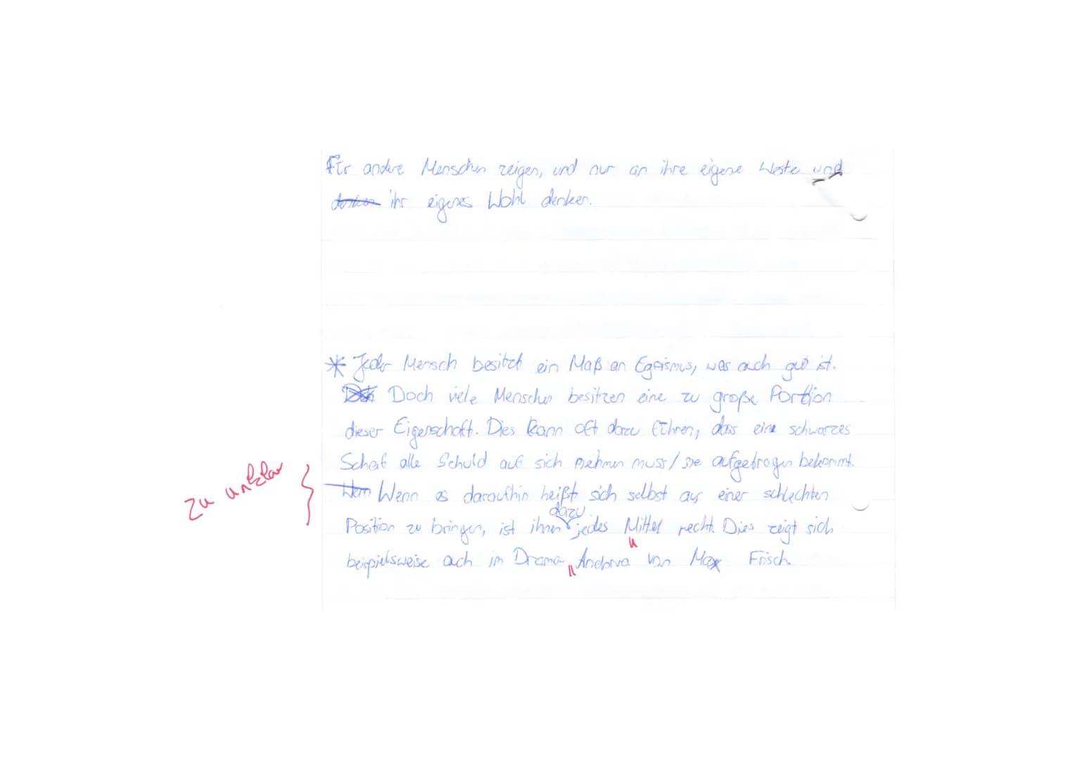 KA Nr. 3: Max Frisch, Andorra
7.5.2018
Aufgabe: Interpretiere den Textauszug. Gehe dabei auch auf des Verhaltens des Doktors zu
seiner Schul