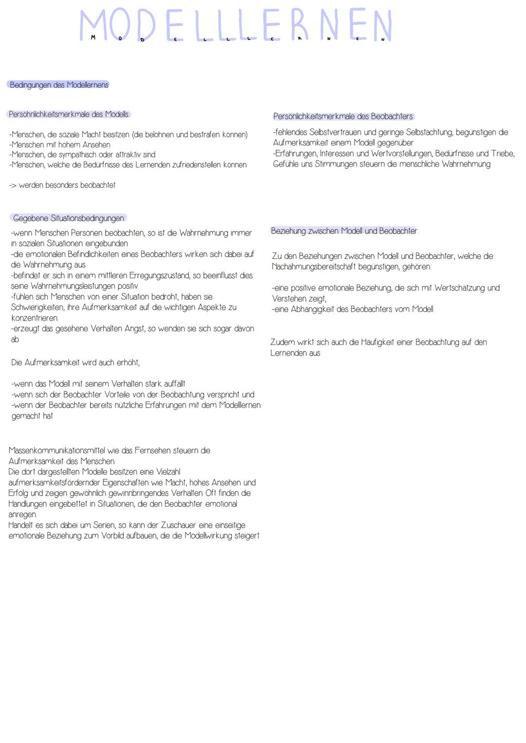 Lernen am Modell Bandura einfach erklärt - PDF & Beispiele