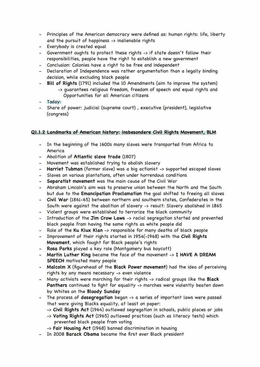 Inhalte QI
Q1.1 The USA
-
formation of a nation
Q1.1.1 Development and principles of American democracy and the Constitution
-
-
I
-
-
-
-
N