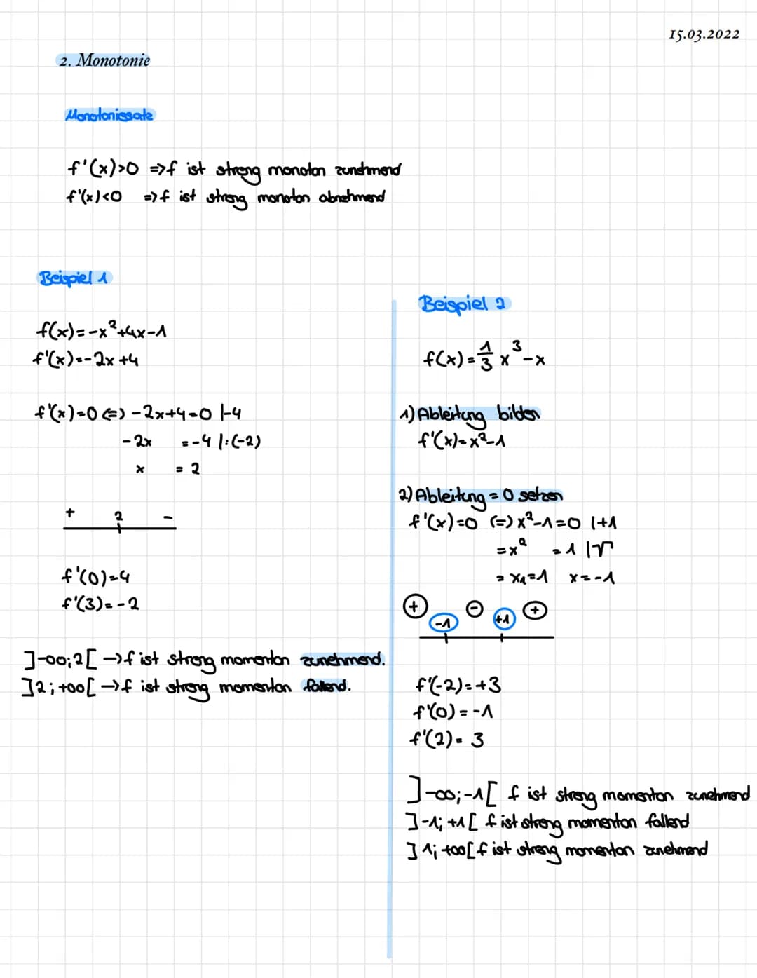 Kapitel 2: Ableitungen
1. Differenzenquotienten/Mittlere Änderungsrate
Beispiel:
Zeit in Tagen x
Höche in cm f(x)
f(xo)
Sonnenblume wird
XO
