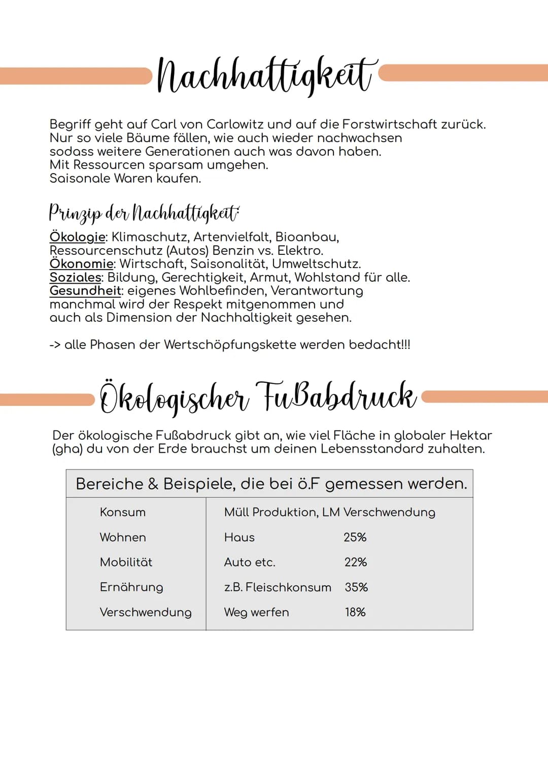 Nachhaltigkeit
Begriff geht auf Carl von Carlowitz und auf die Forstwirtschaft zurück.
Nur so viele Bäume fällen, wie auch wieder nachwachse