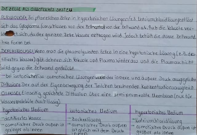Know osmotisches System Zelle thumbnail