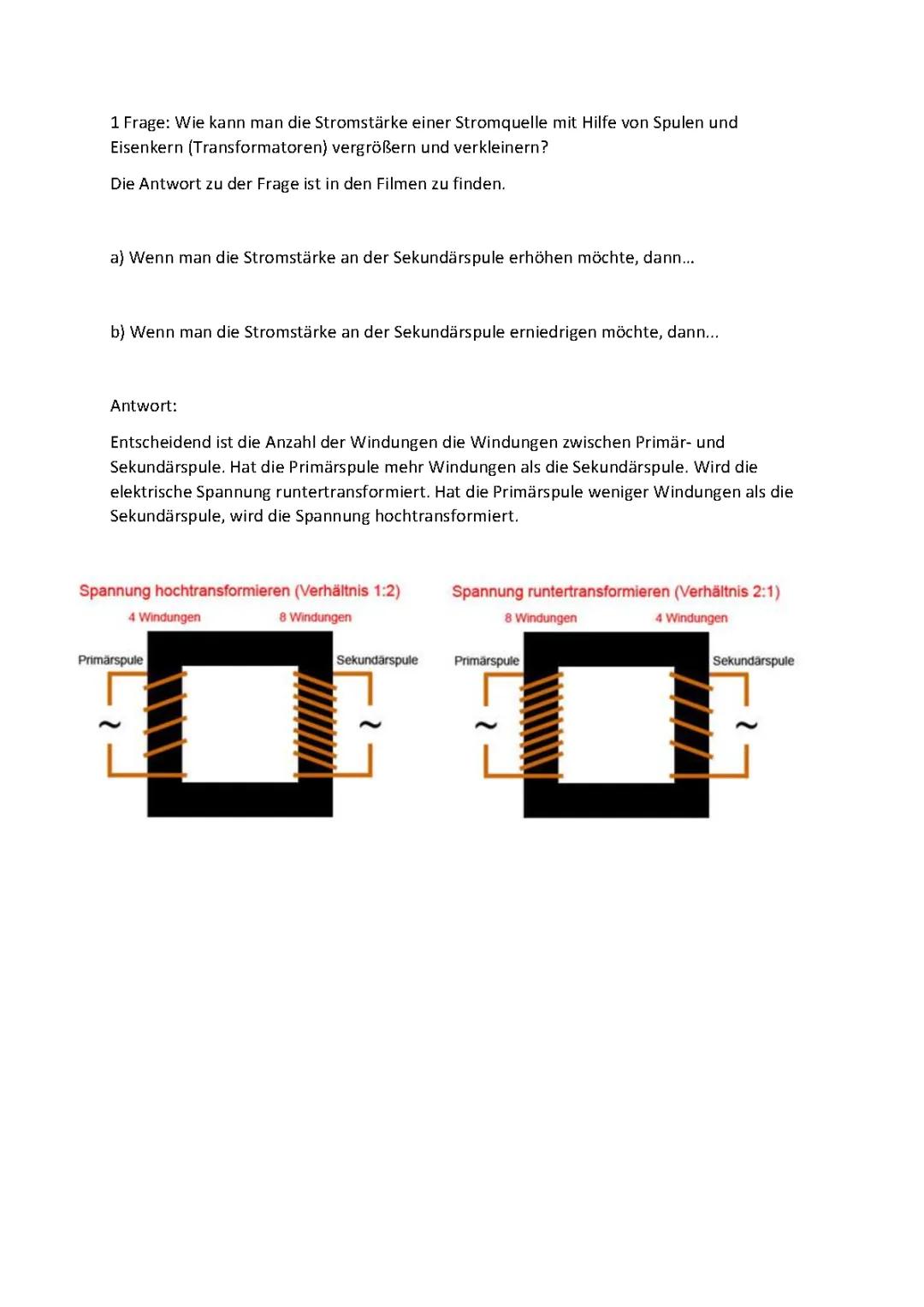 Wie funktioniert ein Transformator? - Verständliche Erklärungen und Formeln