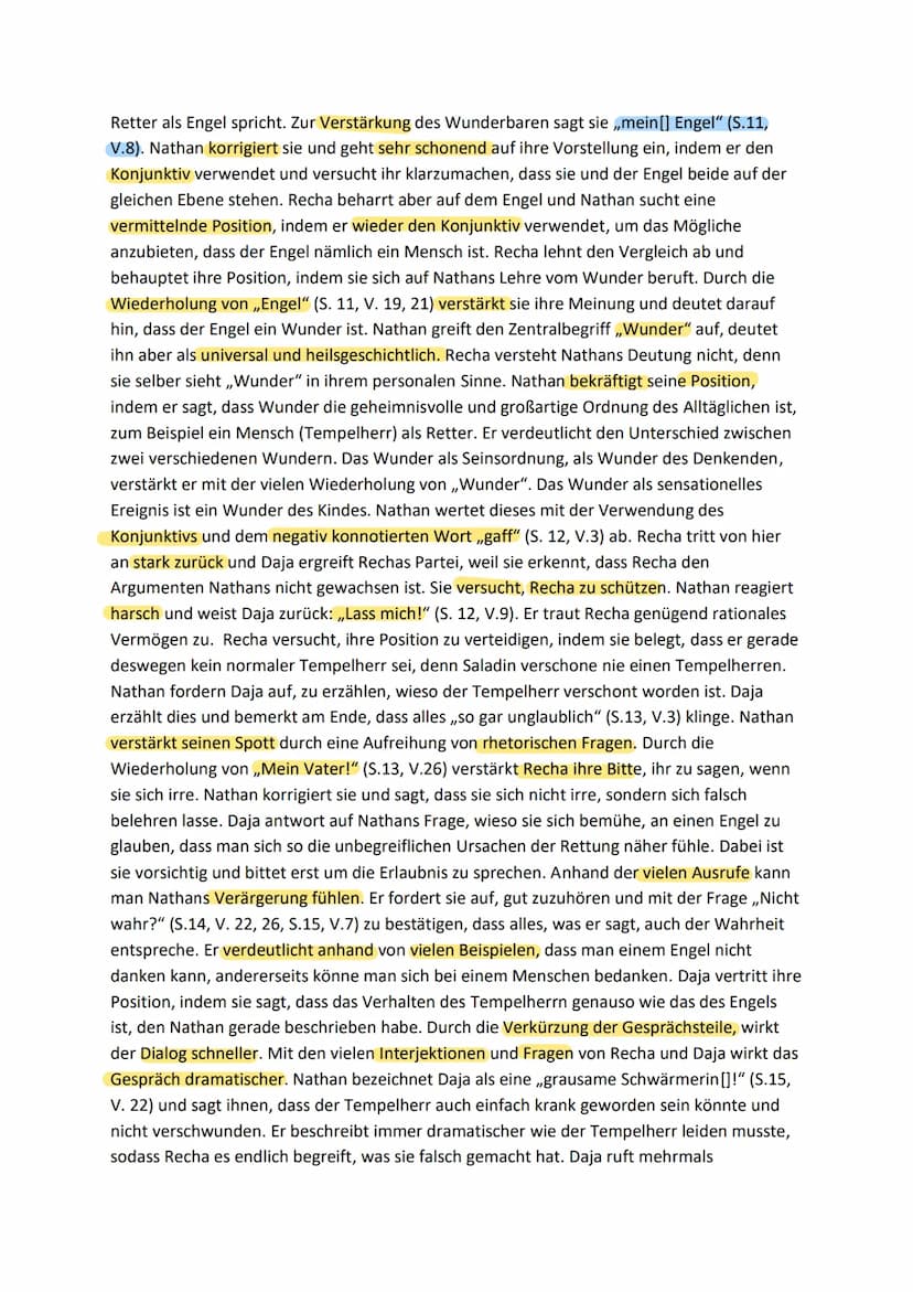 Szenenanalyse der Szene 1.2
Das fünfaktige Drama ,,Nathan der Weise", das Gotthold Ephraim Lessing als ein
,,dramatisches Gedicht" klassifiz