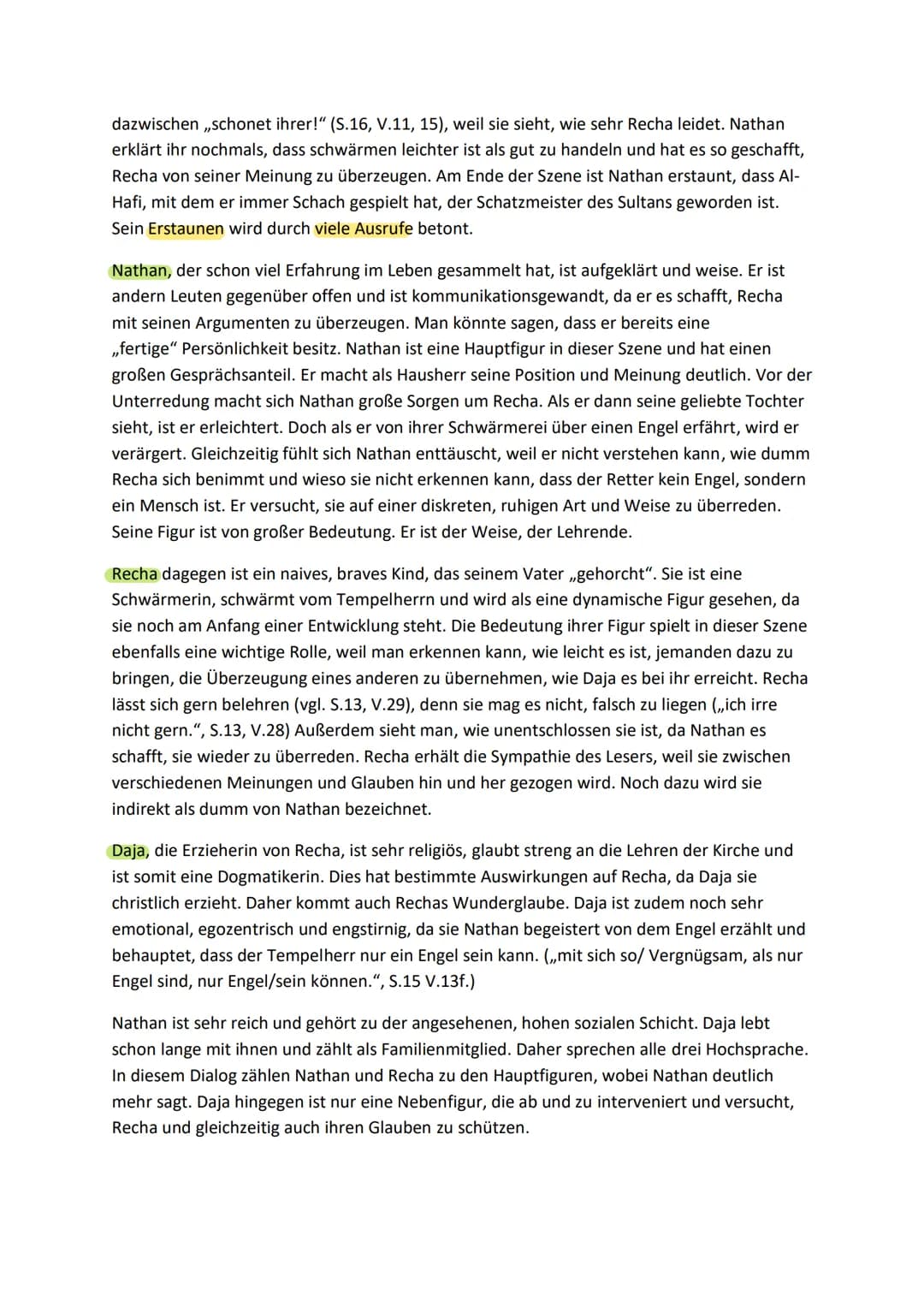 Szenenanalyse der Szene 1.2
Das fünfaktige Drama ,,Nathan der Weise", das Gotthold Ephraim Lessing als ein
,,dramatisches Gedicht" klassifiz