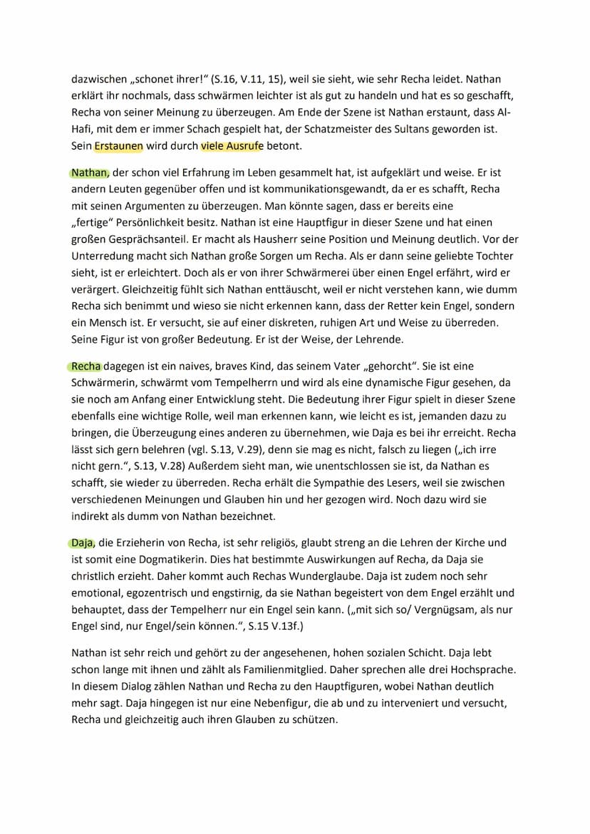 Szenenanalyse der Szene 1.2
Das fünfaktige Drama ,,Nathan der Weise", das Gotthold Ephraim Lessing als ein
,,dramatisches Gedicht" klassifiz